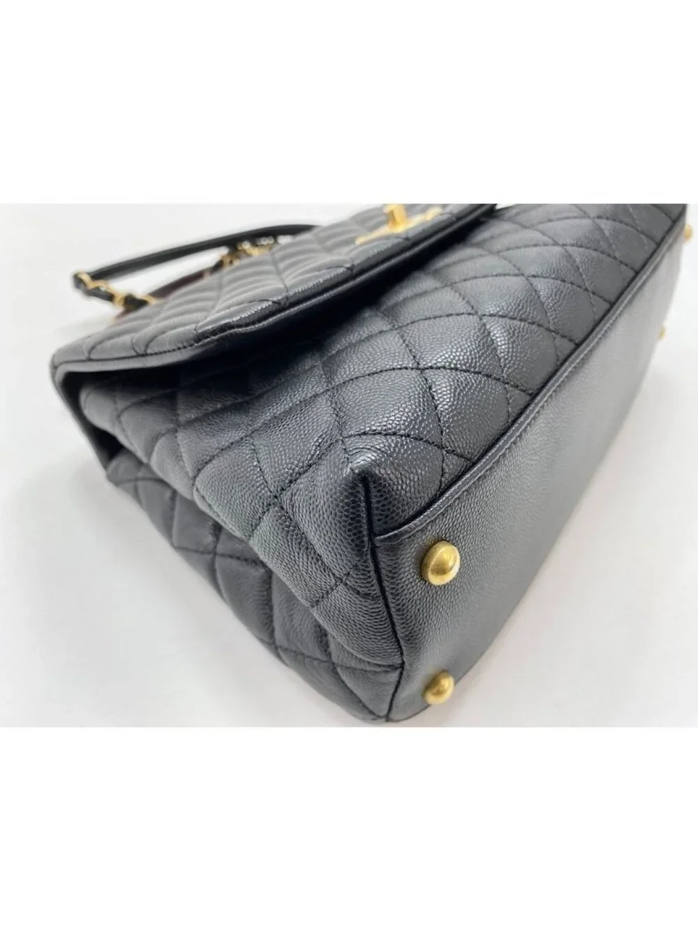Chanel Shoulder Bag Quilted Coco Handle